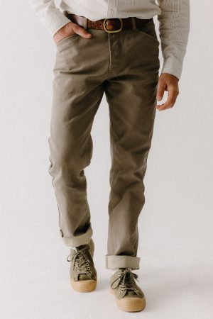 The Camp Pant in Stone Chipped Canvas