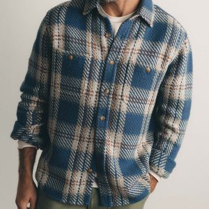 The Cutter Overshirt in Ocean Plaid